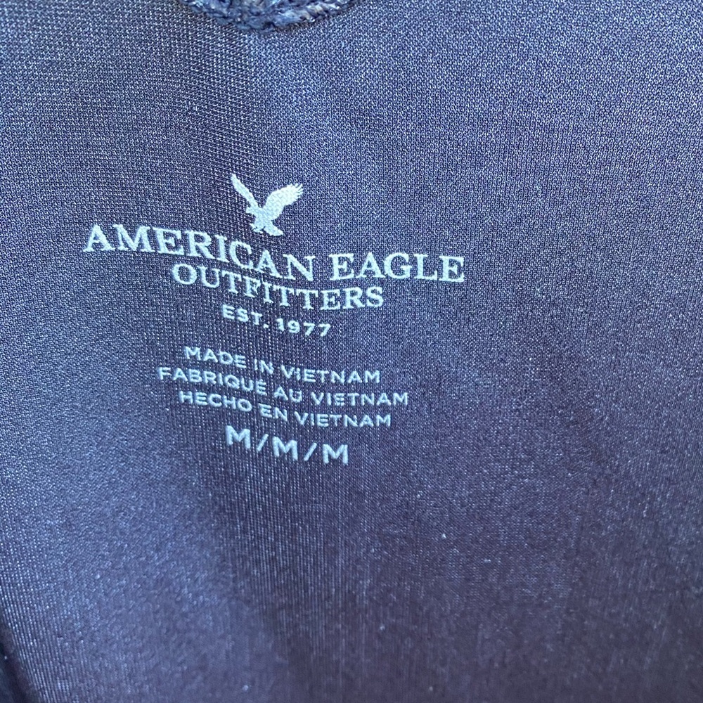 America Eagle Crushed Velvet silver gray tank - Picture 4 of 5